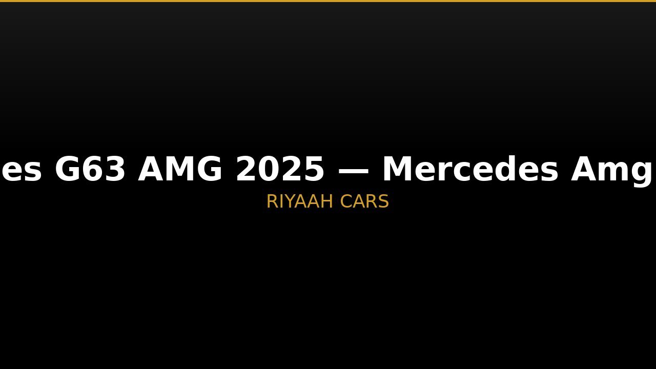 Mercedes G63 AMG 2025 - image 2