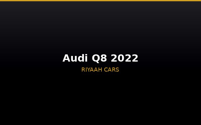 Audi Q8 2022