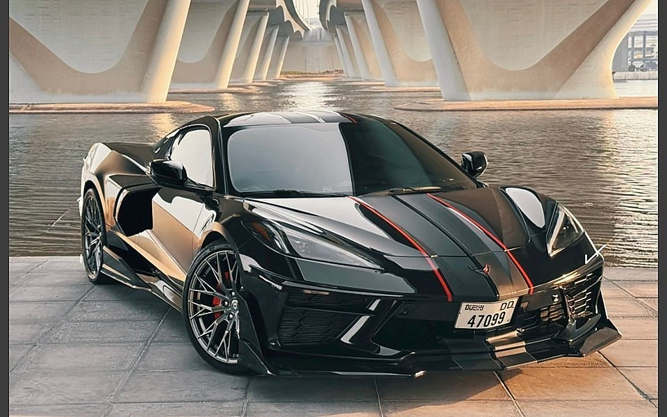 C8 Corvette Stingray Basemodel with Custom Wrap